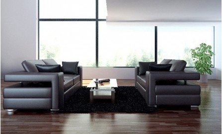 Layeris Leather Sofa Lounge Set